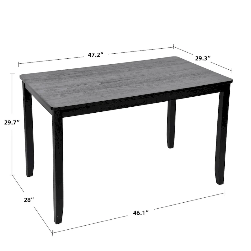 Solid Wood 47  Length Dining Room Table (Chairs Not Included)