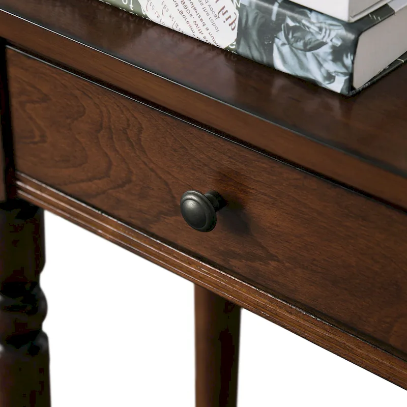 38-Inch Traditional Wood Console Table with 2 Drawers
