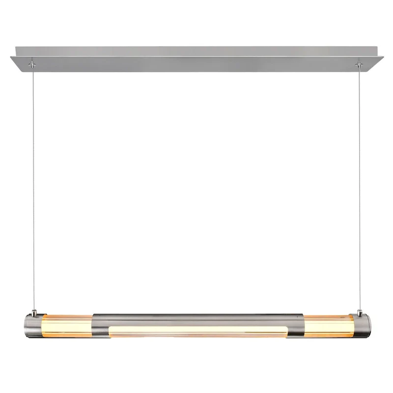 Neva 36 in LED Integrated Satin Nickel Mini Pendant - Satin Nickel