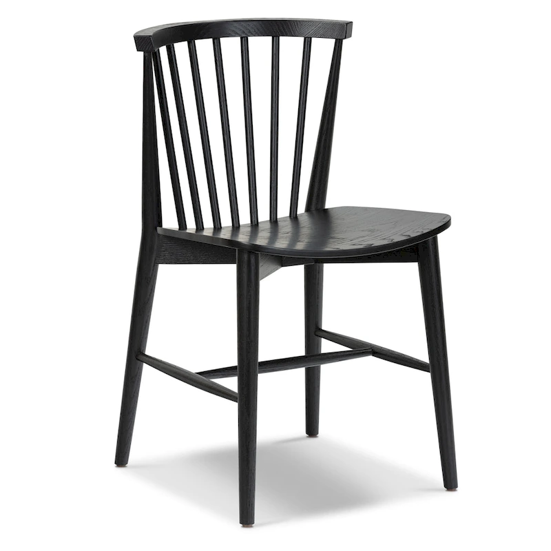 Poly & Bark Ligna Dining Chair - Spindled Bark with Solid Wood Frame