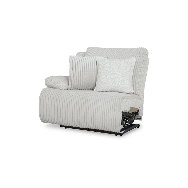 Signature Design by Ashley Top Tier Light Gray 6-Piece Reclining Sectional with Chaise - 149.5W x 132.5D x 40H