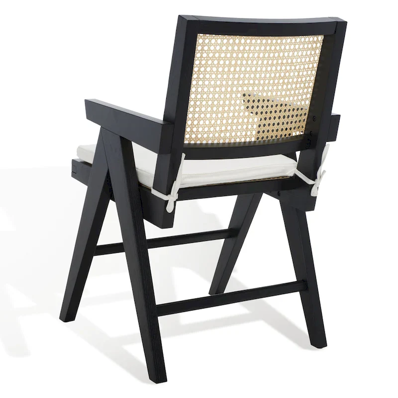 SAFAVIEH Couture Maiju Rattan Arm Chair - 21 In. W x 23 In. D x 34 In. H - 21Wx23Dx34H