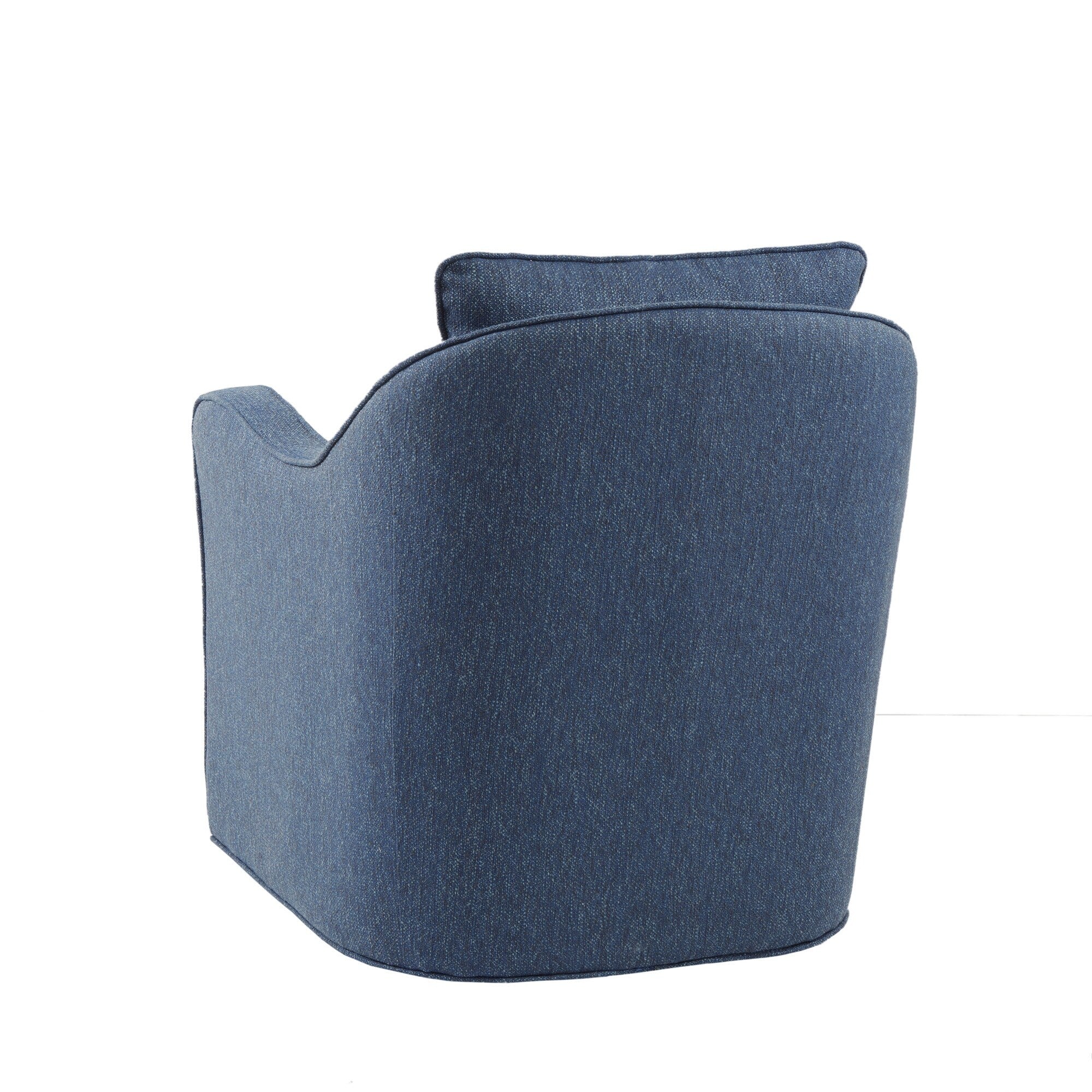 Madison Park Betty Upholstered Swivel Curved Armchair