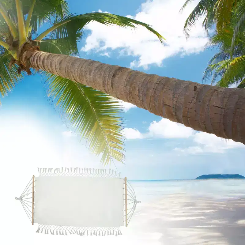 Unique Bargains Durable Hammock 78.74x39.37 White 1 Pc