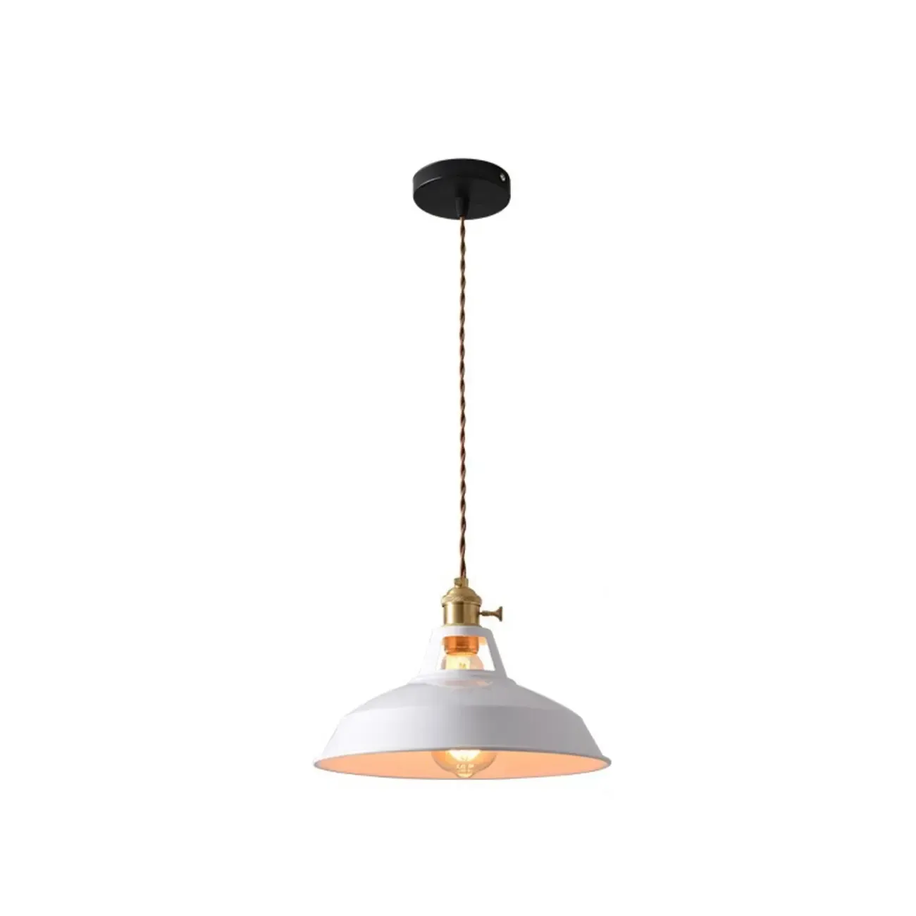 Macaron Iron Dome Pendant Lamp with Hardwired