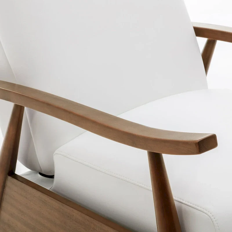 Sienna Upholstered Wood Push Back Recliner by Greyson Living