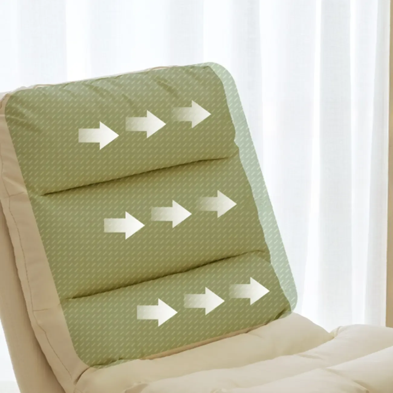 Casual Beige Leather Adjustable Office Chair