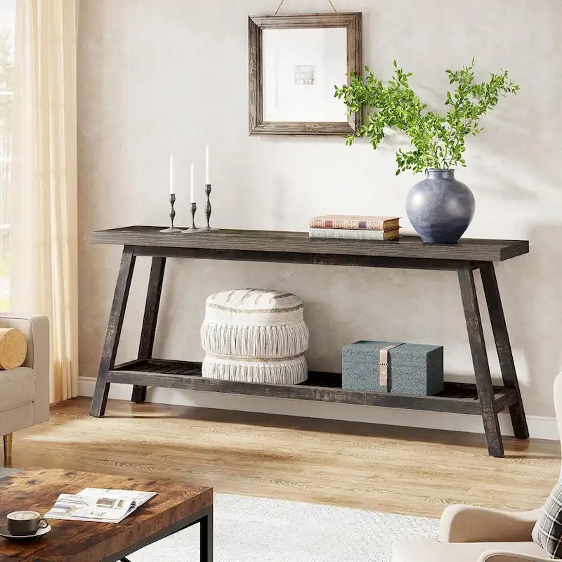 Farmhouse 70.9 Inches Console Entryway Table
