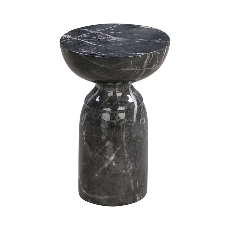 Rue Black Marble Side Table