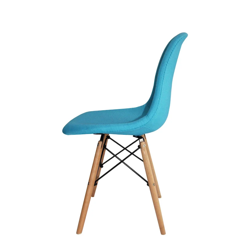 Haig Fabric Dining Chair, Beech Wood Legs, Single Seat
