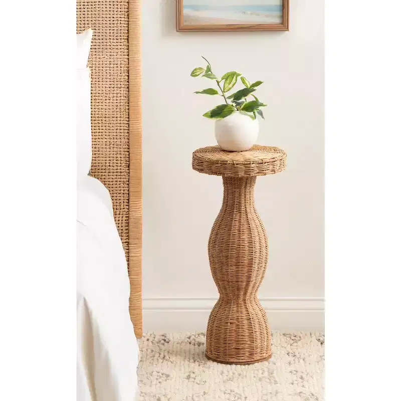 Kate and Laurel Sula Rattan Drink Table