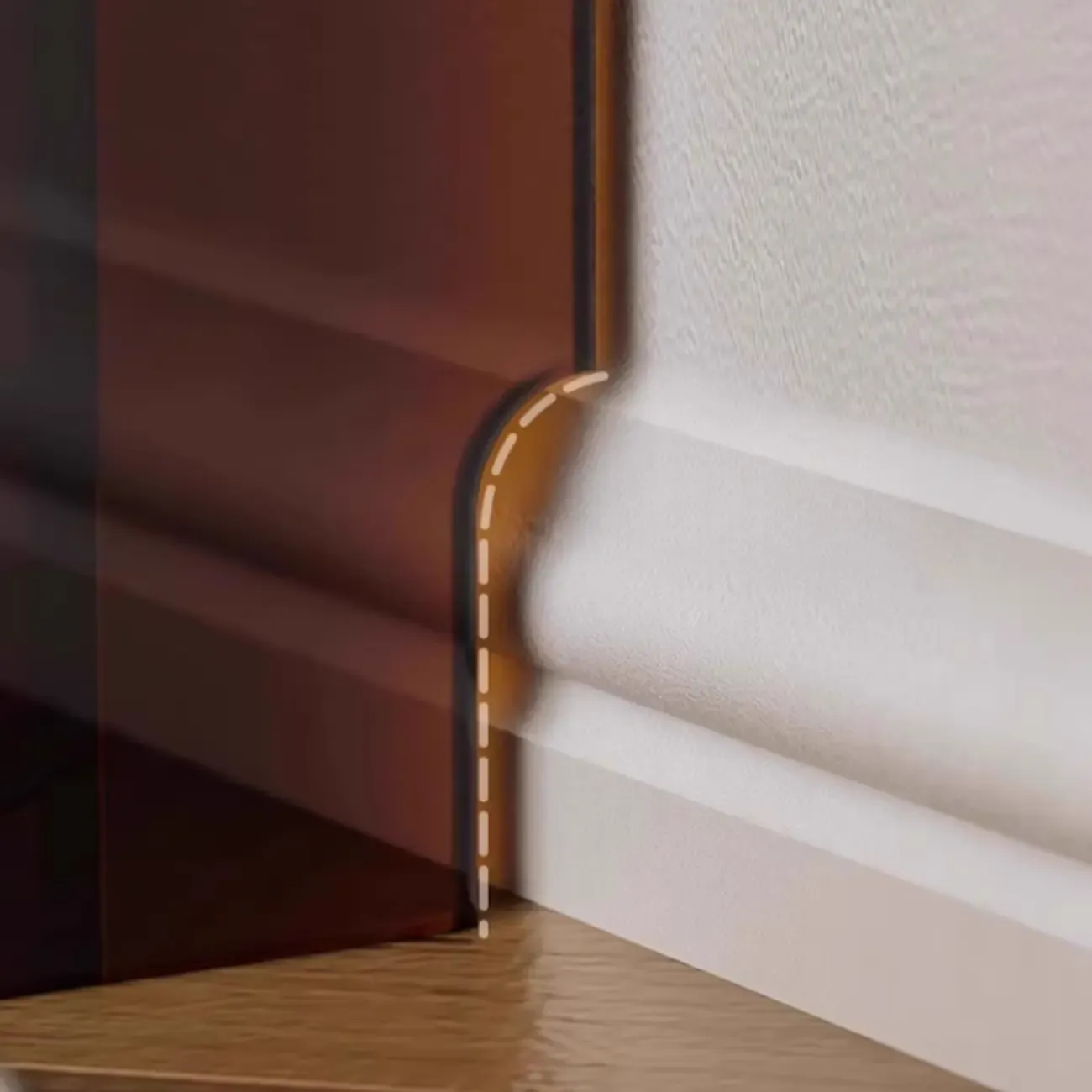 Narrow 4-Tier Black Acrylic Ladder Bookcase