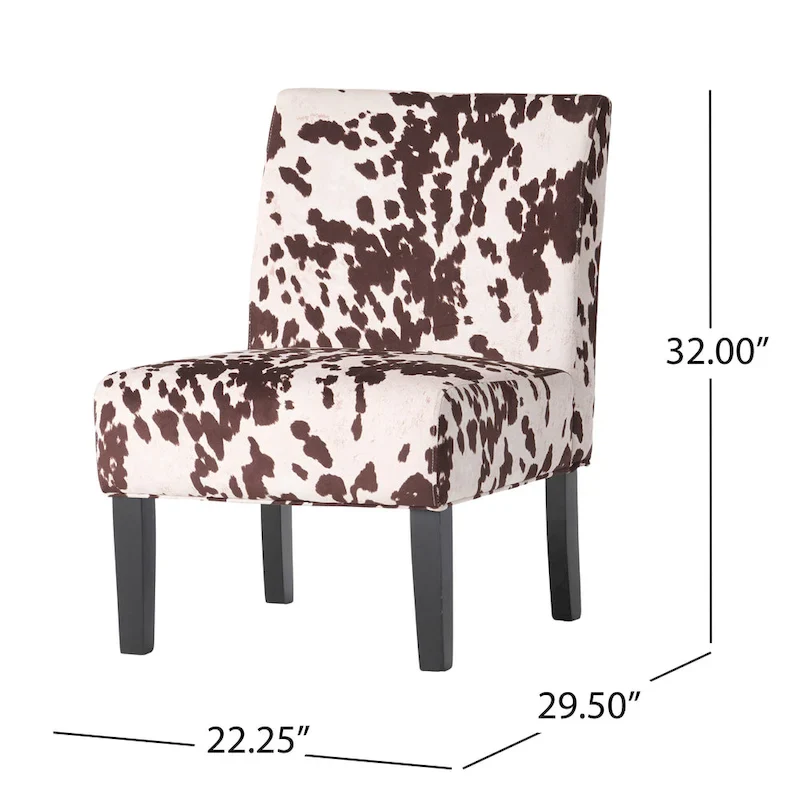 Modern fabric slipper chair