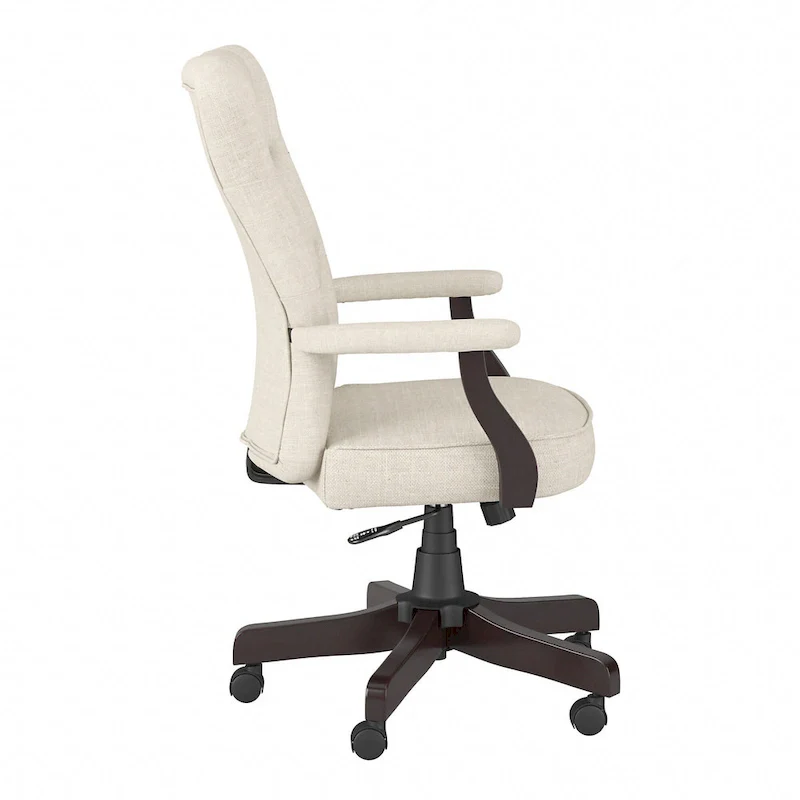 High Back Tufted Office Chair with Arms