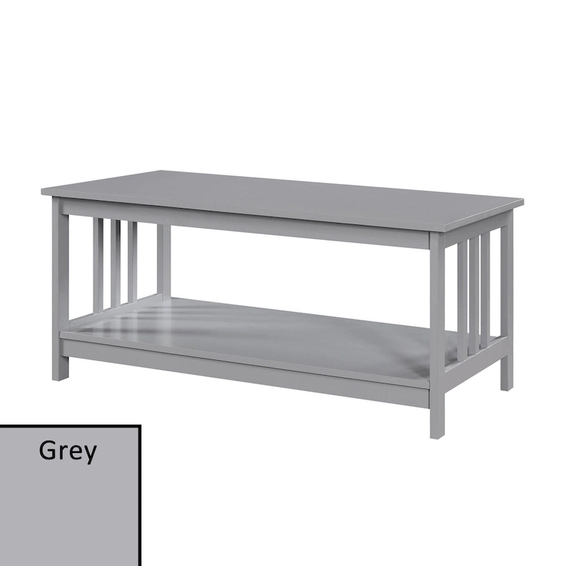 Convenience Concepts Mission Coffee Table with Shelf