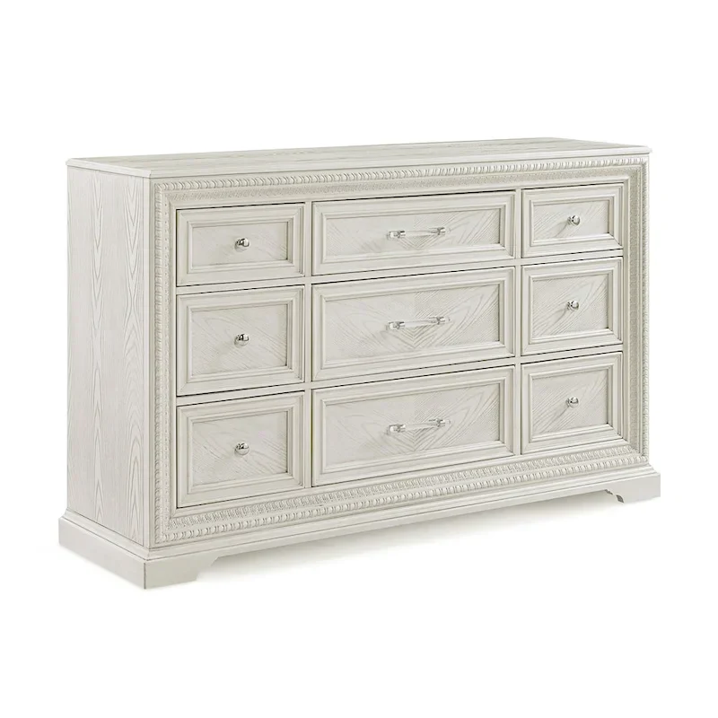 Oliver 5 Piece Cream Panel Bedroom Set