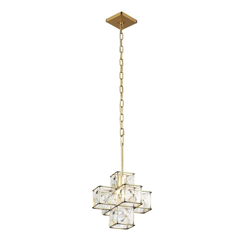 Cubic 1-light Calypso Gold Pendant