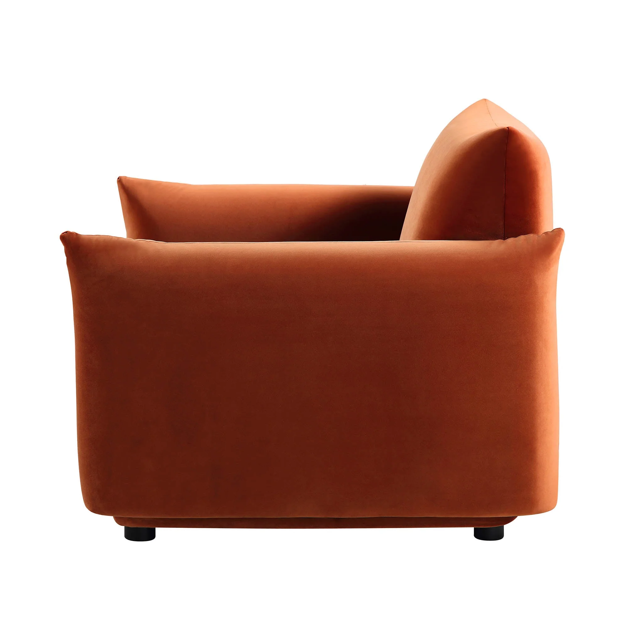 Armchair, Rust Velvet