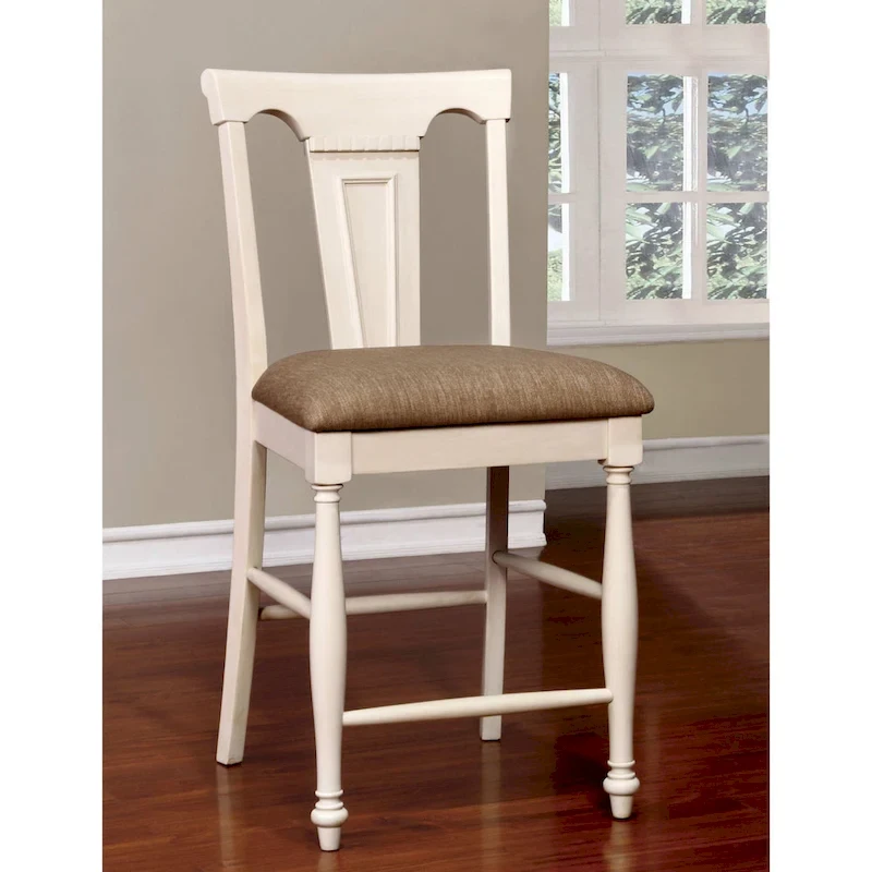 Kis Country Solid Wood Counter Height Chairs (Set of 2) by Furniture of America