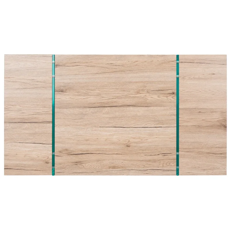 SAFAVIEH Pluma Glass Leg Rectangular Coffee Table - 43.3 W x 23.6 L x 15.7 H - 43Wx24Dx16H