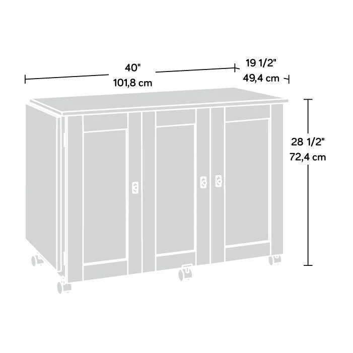 Easy Rolling Sewing and Craft Table/Cart