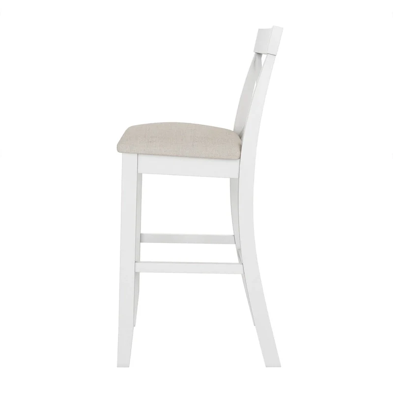 3-Piece Dining Table and Chair Set, Small Counter Height Table and Chair Set with Kitchen Breakfast Nook and 2 Chairs