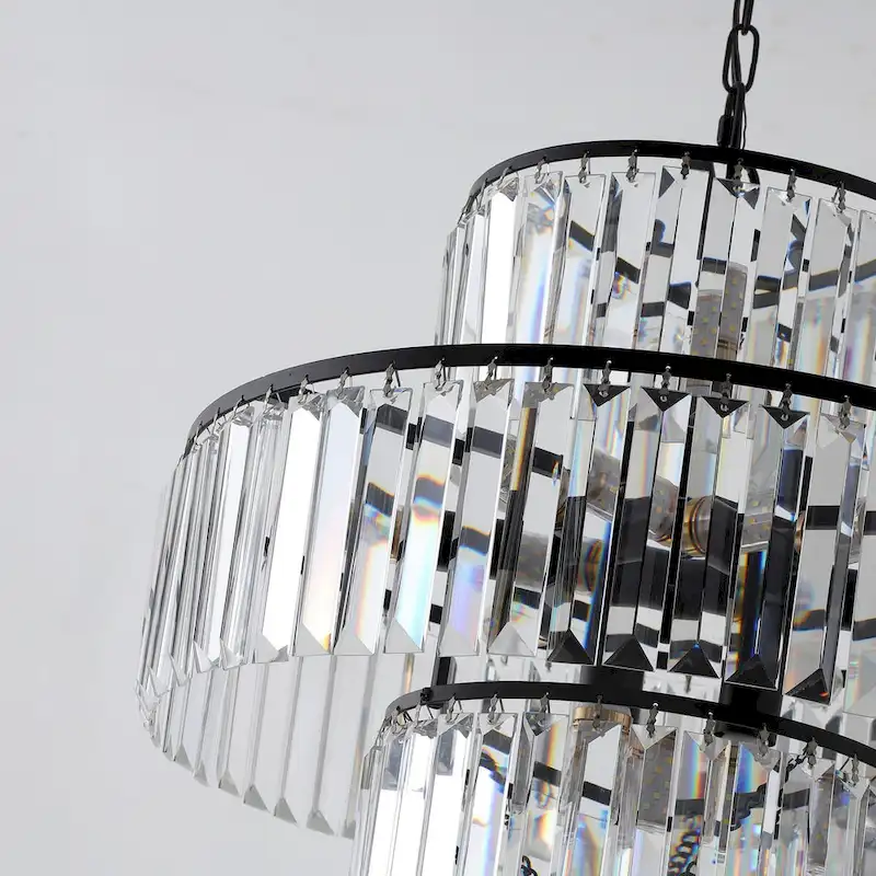 Black Luxury Crystal Chandelier Modern Chandeliers Lights