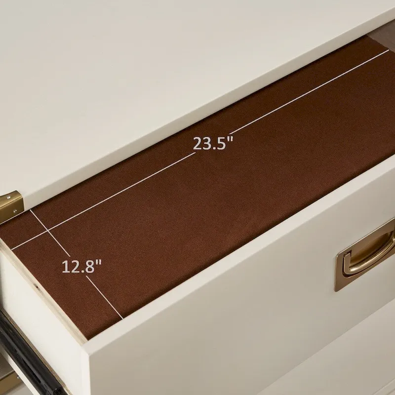 Kedric 3-drawer Goldtone Accent Nightstand by iNSPIRE Q Bold