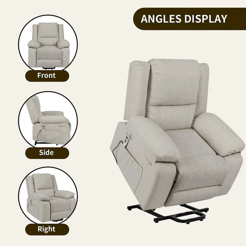 Electric Massage Power Recliner Chair, Multi-function Lifting, Timing