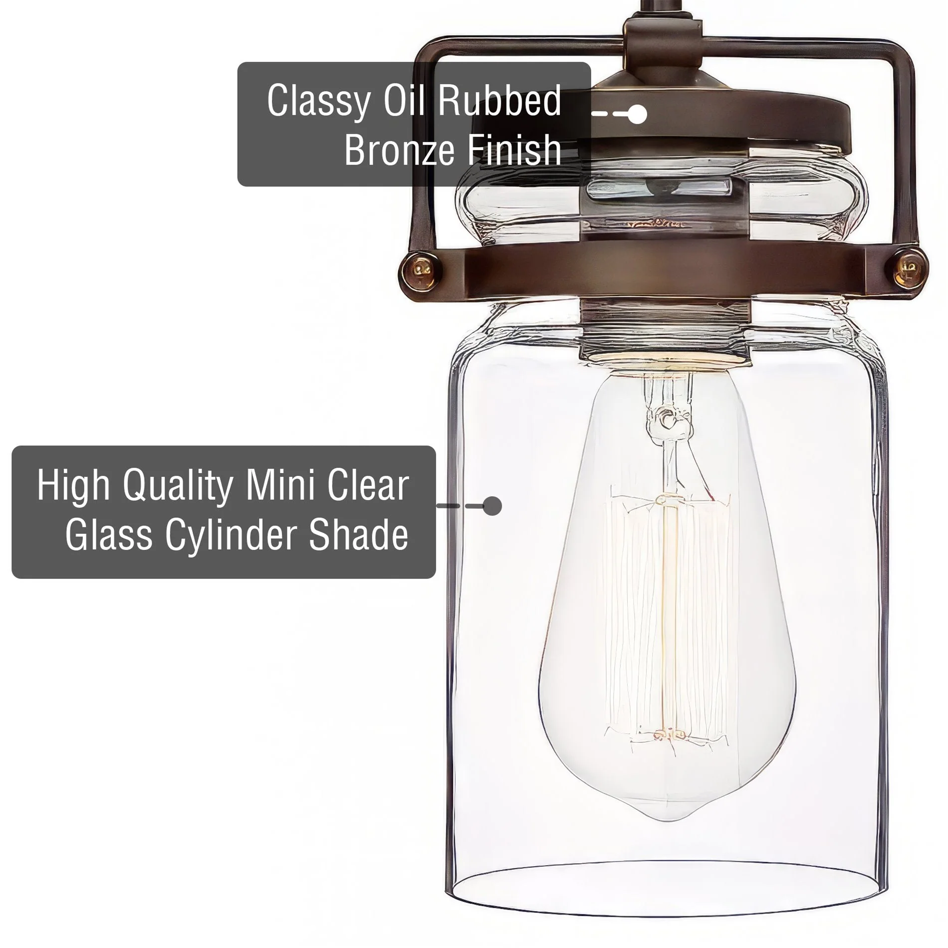 Wyer 8 Modern Industrial / Farmhouse Pendant Light