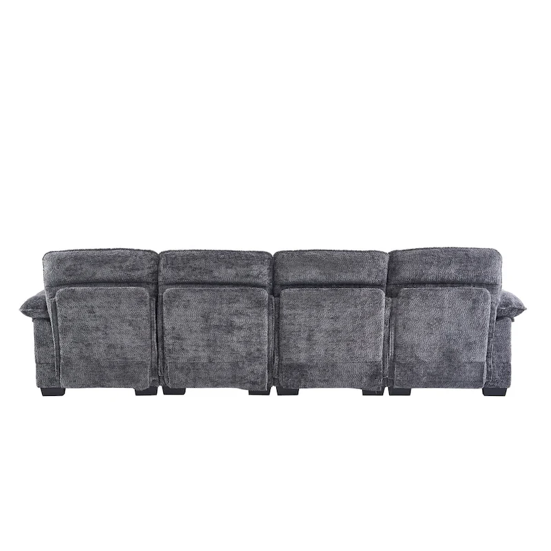 U-Shaped Chenille Sofa