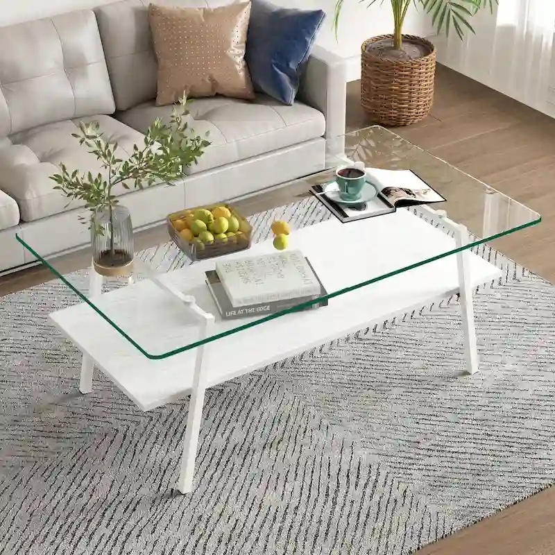 38.58  Rectangle Coffee Table with Modern Design