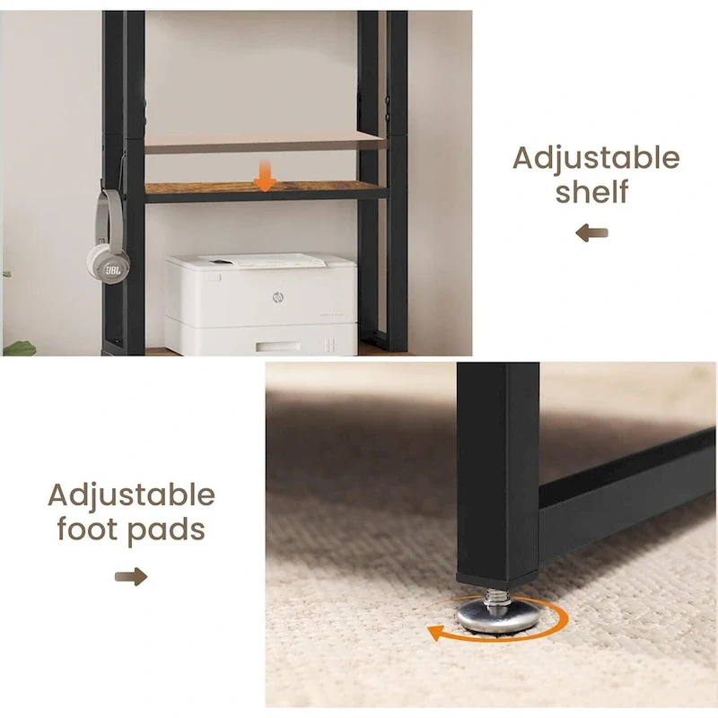 File Cabinet 2 Drawer Lock Filing Cabinet Printer Stand Bookshelves