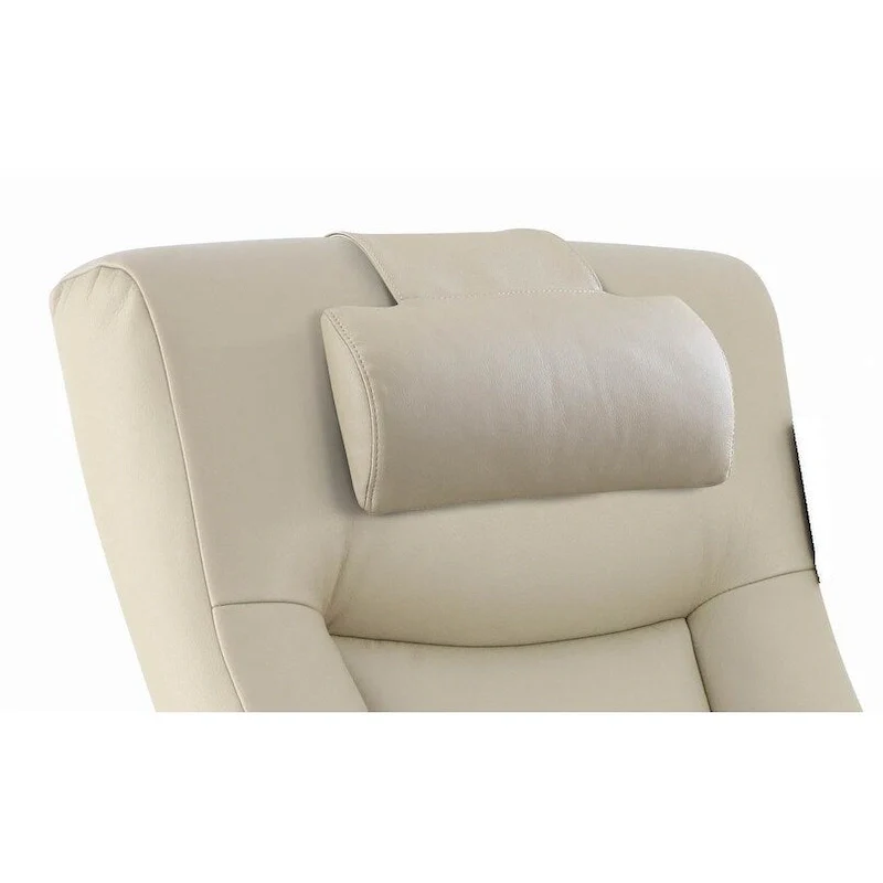 Brown / Beige Cervical Neck Pillow with Air Leather Cover, for 1 Person