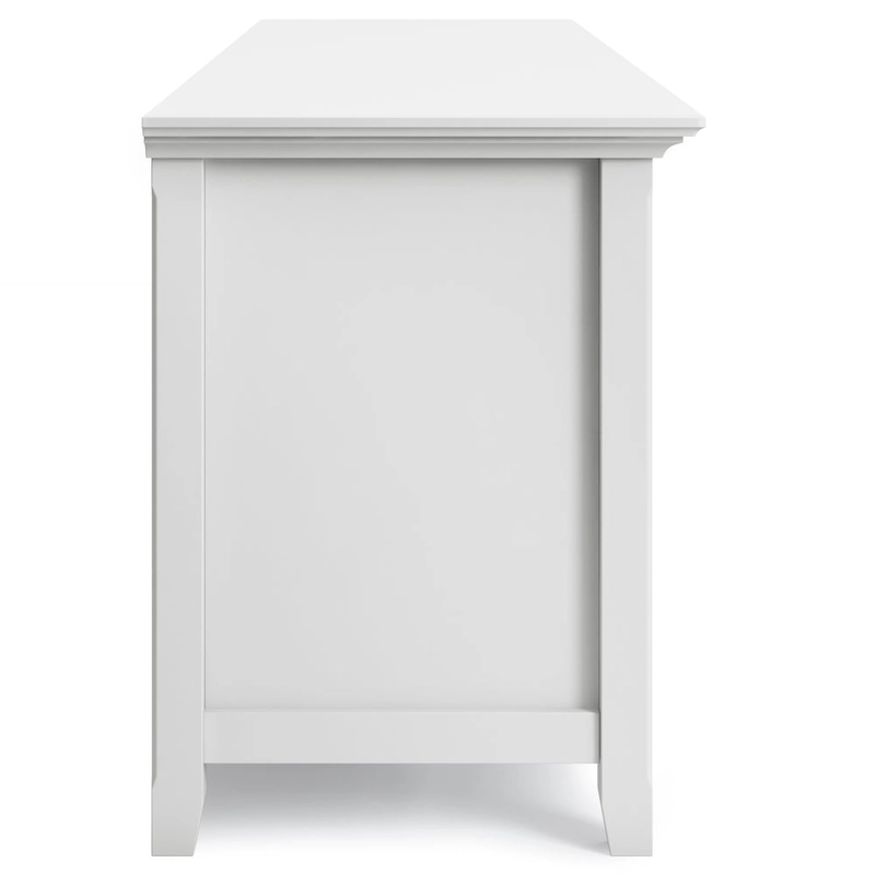 WYNDENHALL Halifax 72 inch Wide Solid Wood Transitional TV Stand - 72 w x 19 d x 26  h