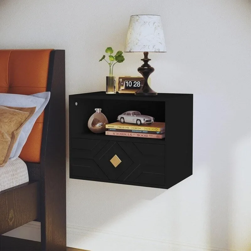 Floating Nightstand with Drawer