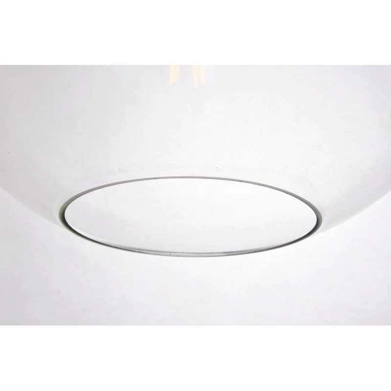 Placido Collection Pendant D15.7 H16.5 Lt:1 Black and Clear Finish