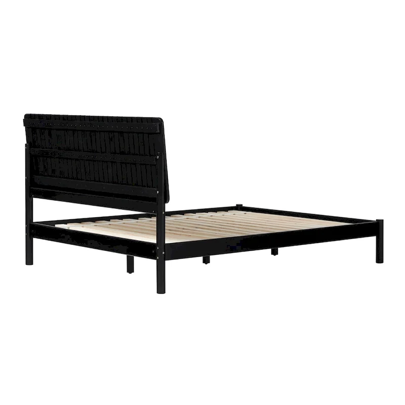Middlebrook Designs Slatted Headboard Modern Queen Bed