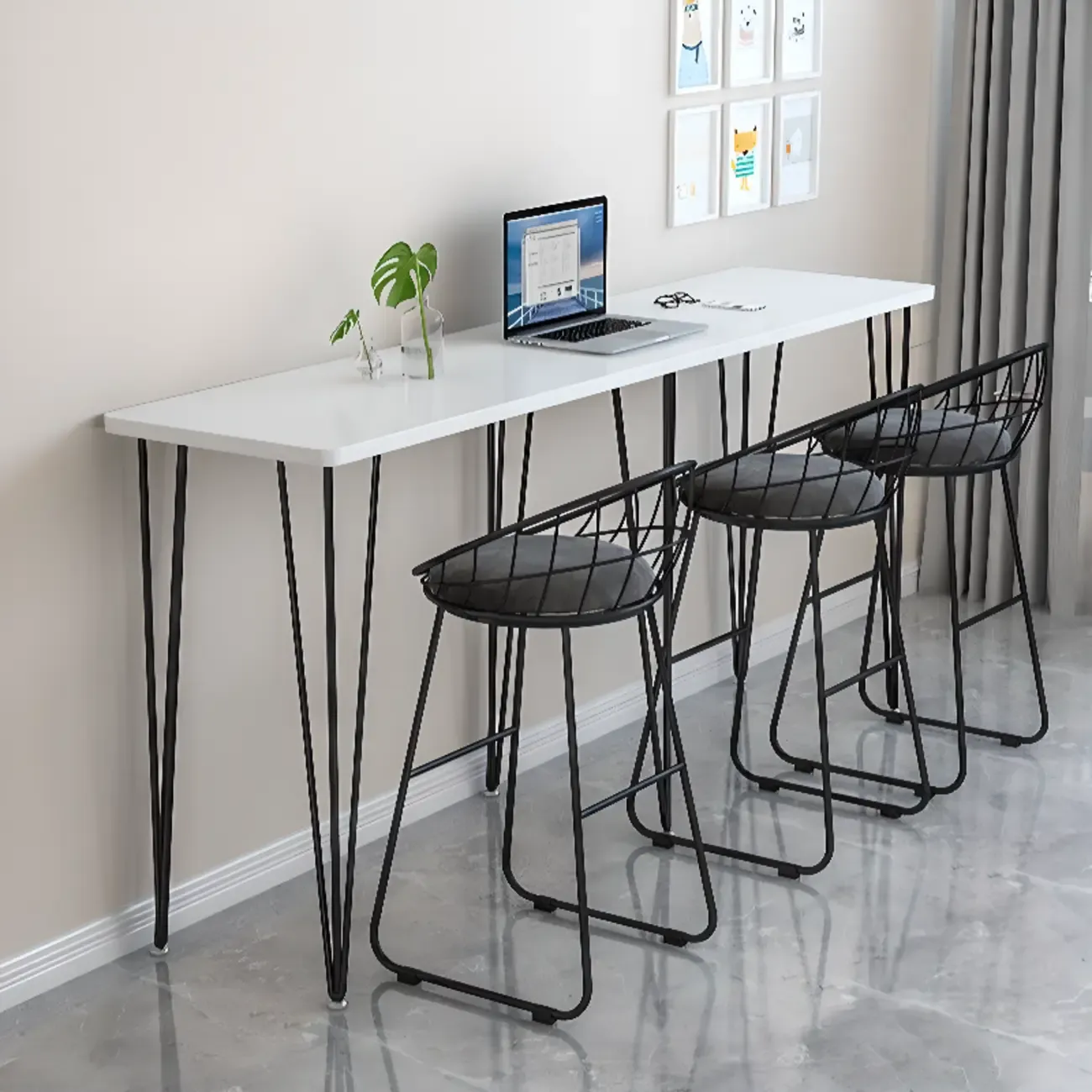 Modish Wooden Counter Height Bar Tables