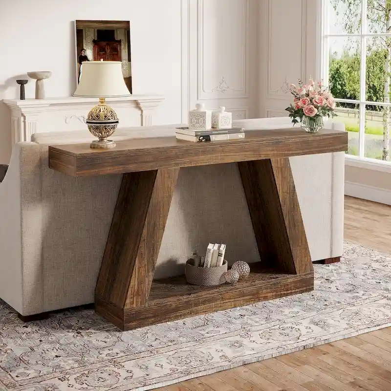 2-Tier Console Table 55