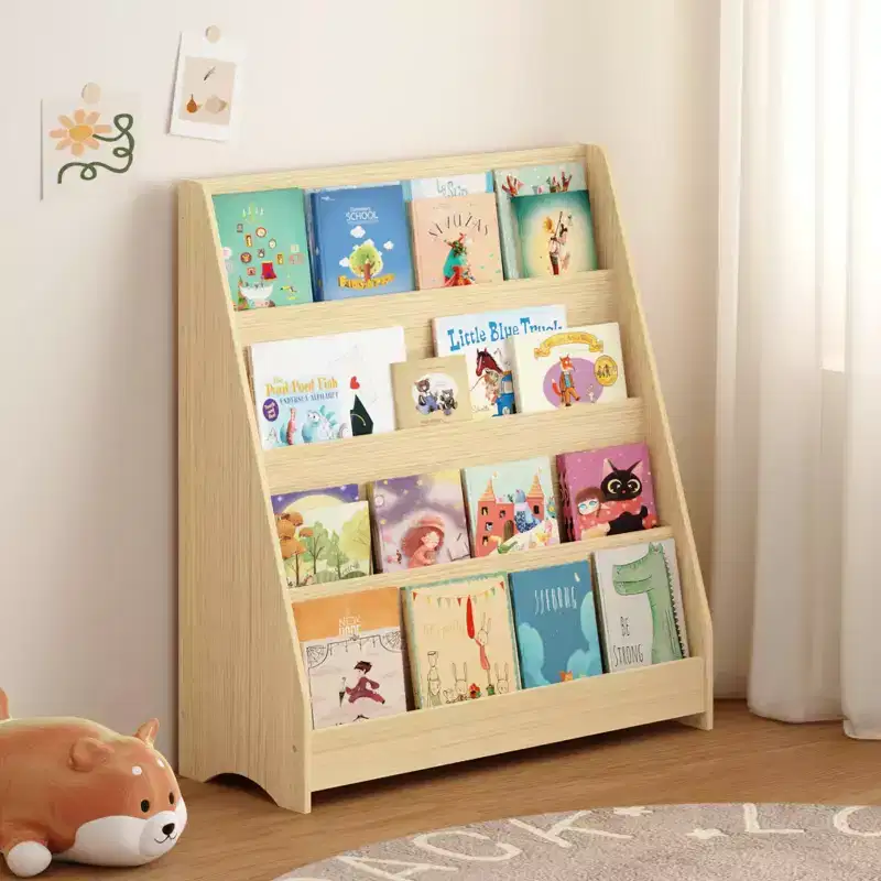 GDFStudio Zee Modern 4-Tier Kids Bookshelf