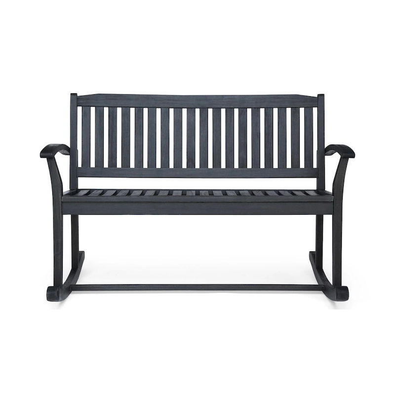 Amina Acacia Wood Patio Glider by Christopher Knight Home