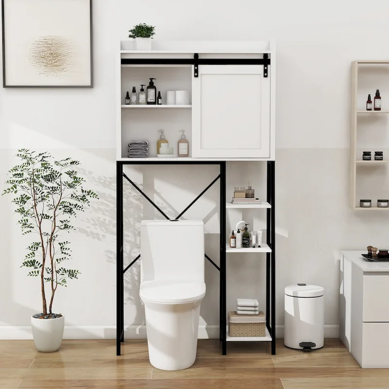 Over The Toilet Storage Cabinet Bathroom Shelves Over Toilet - 32.48 L * 11.81 W * 64.56 H