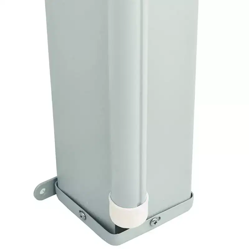 vidaXL Side Awning Cream Polyester with PU coating, powder-coated steel
