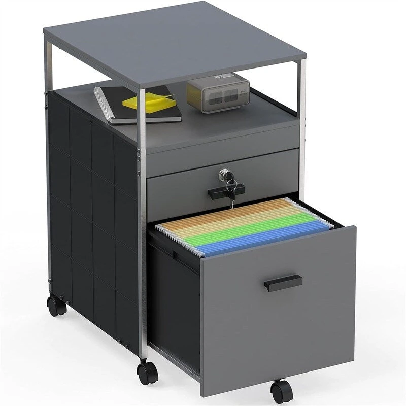 Rolling File Cabinet w/ 2 Drawers