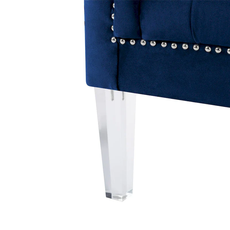 Living Room Velvet Sofa