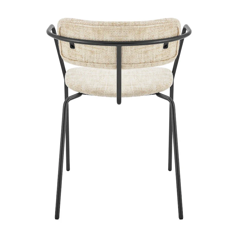 Alivia Fabric Dining Side Arm Chair, (Set of 2)