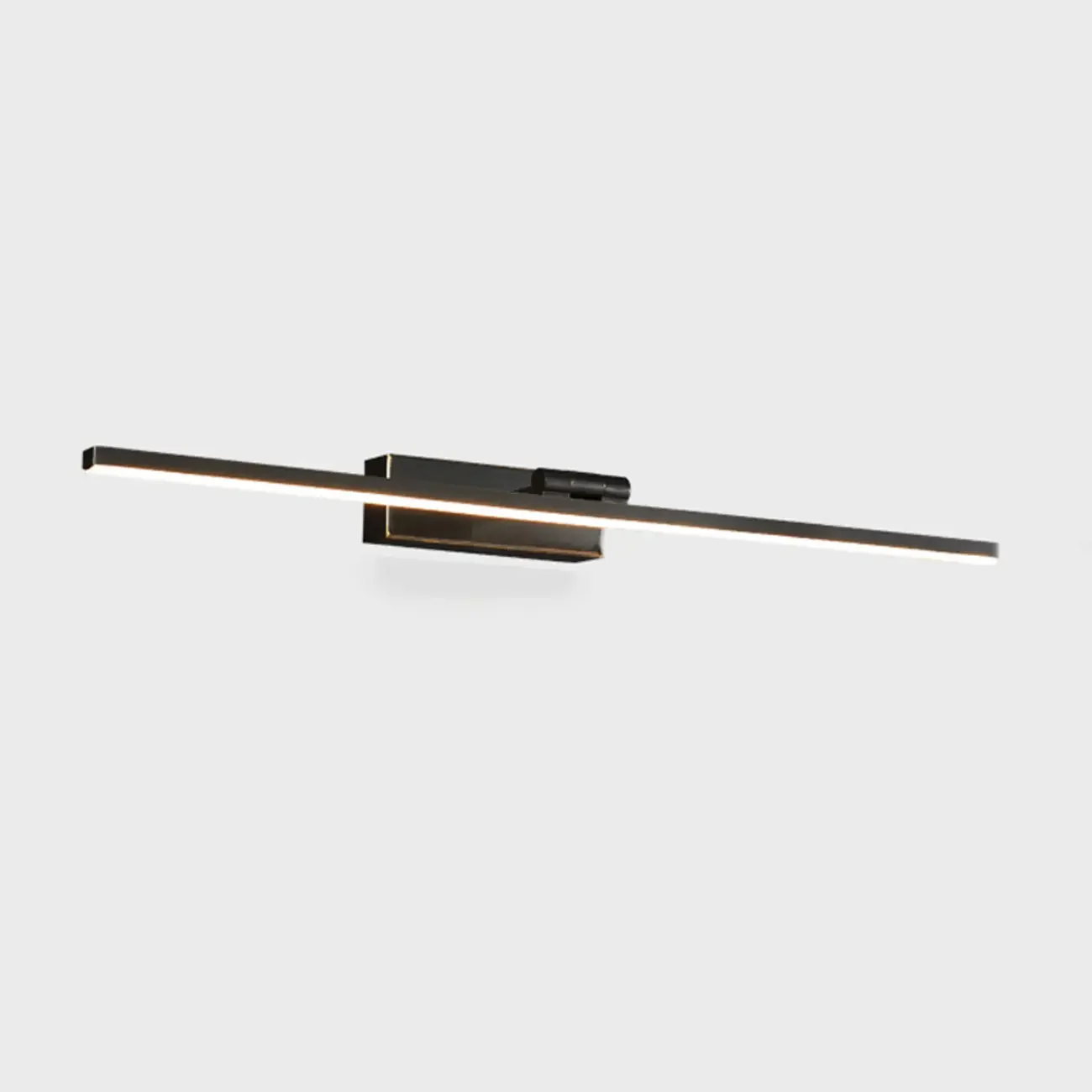 Nordic Black Sleek Linear LED Wall Lamp with Adjustable Arm