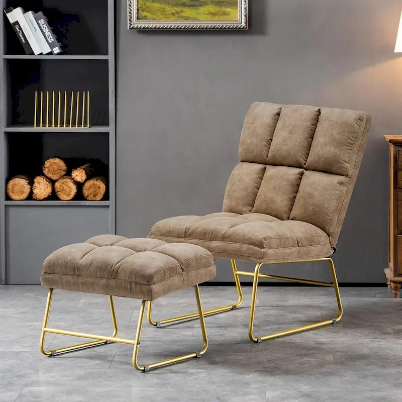 Accent Chair with Ottoman, Lounge Sofa Couch,4013