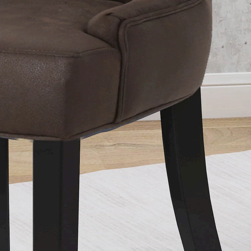 Hayden Traditional Microfiber Dining Chairs (Set of 2) by Christopher Knight Home